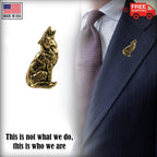 Wolf Howling Pin M042
