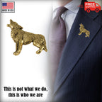 Coyote Howling Body Pin M046