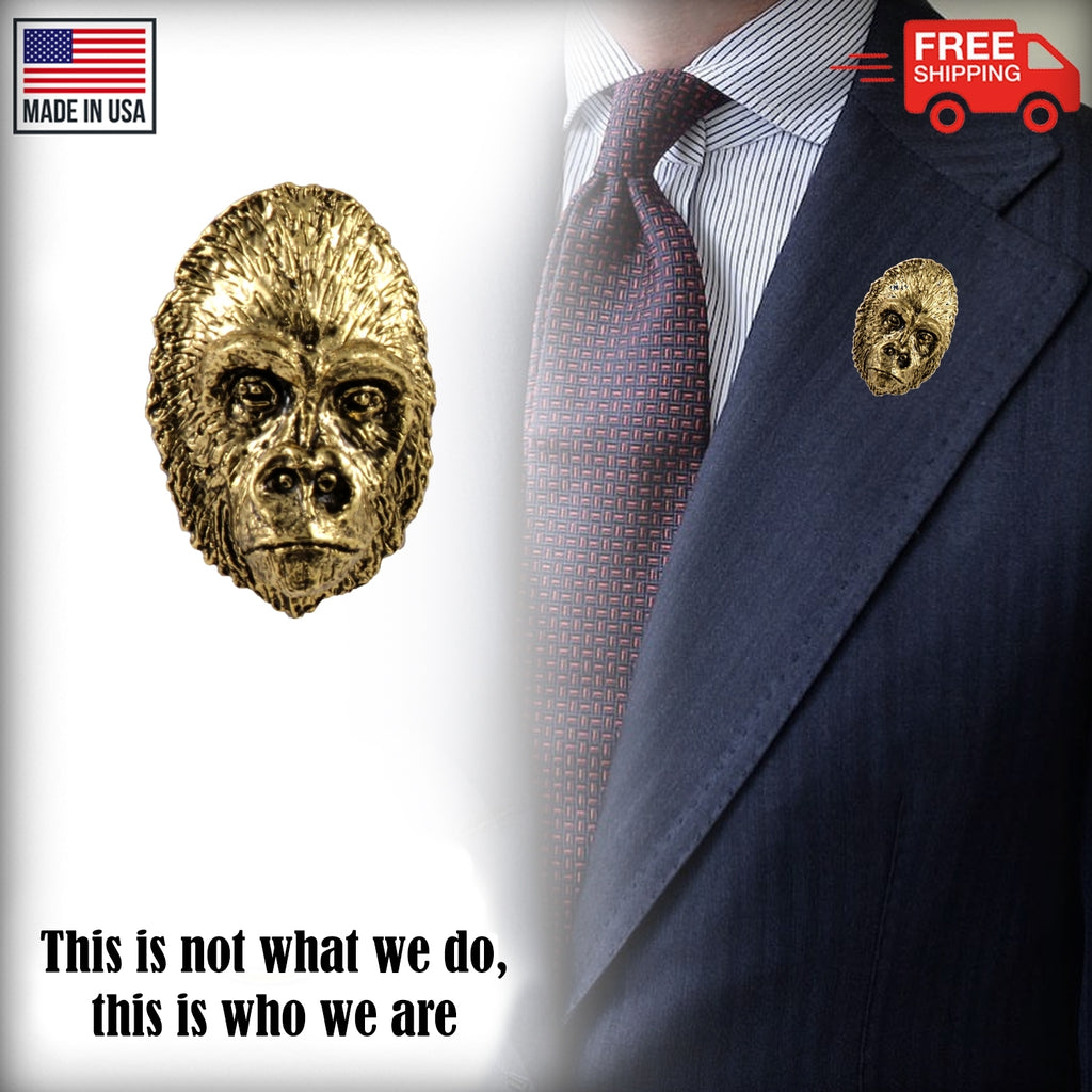 Gorilla Head Pin M095