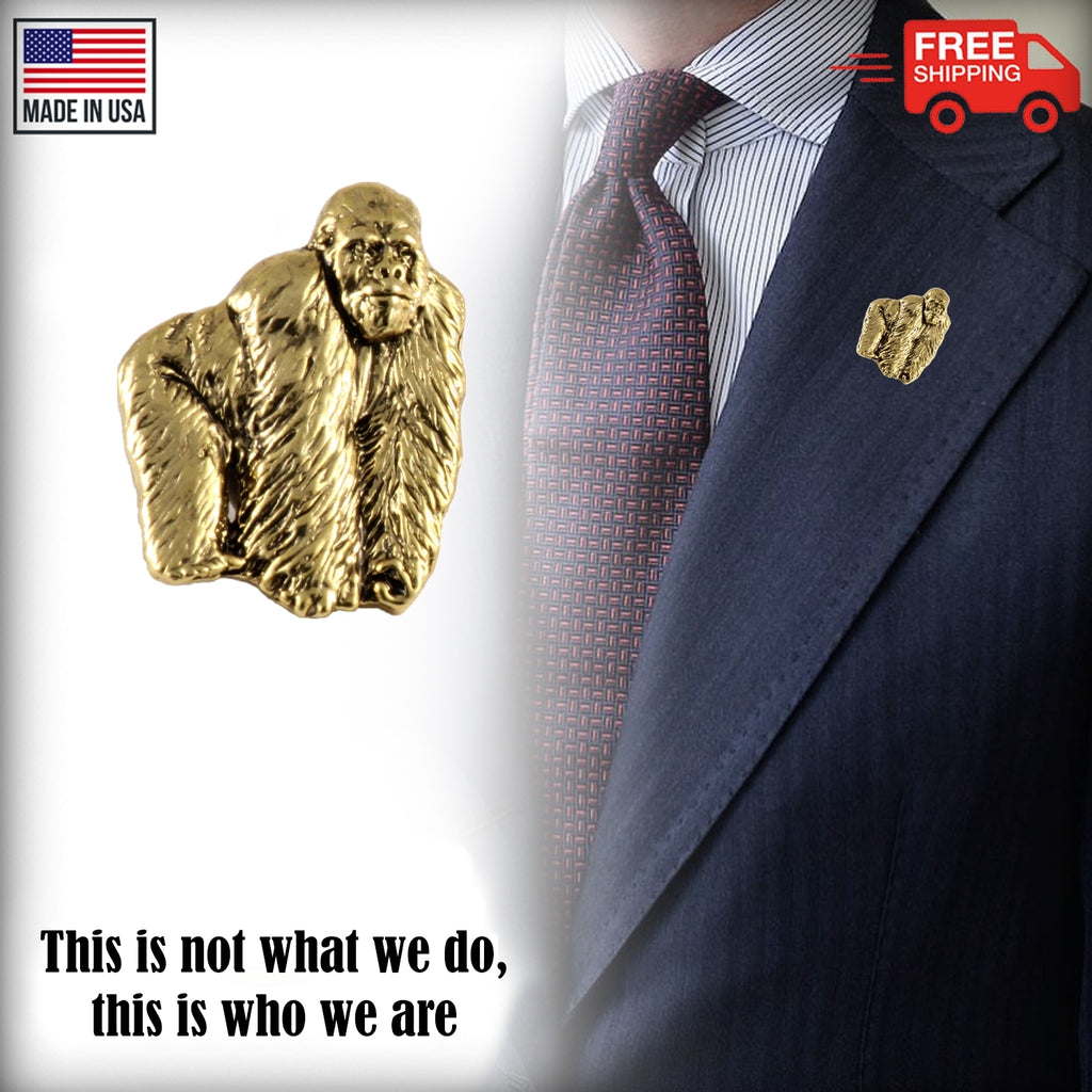Silverback Gorilla Body Pin M096F