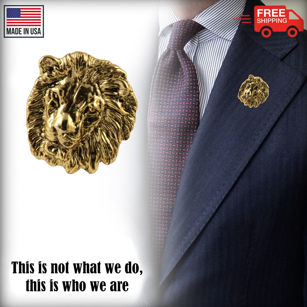 Lion Head Pin M102