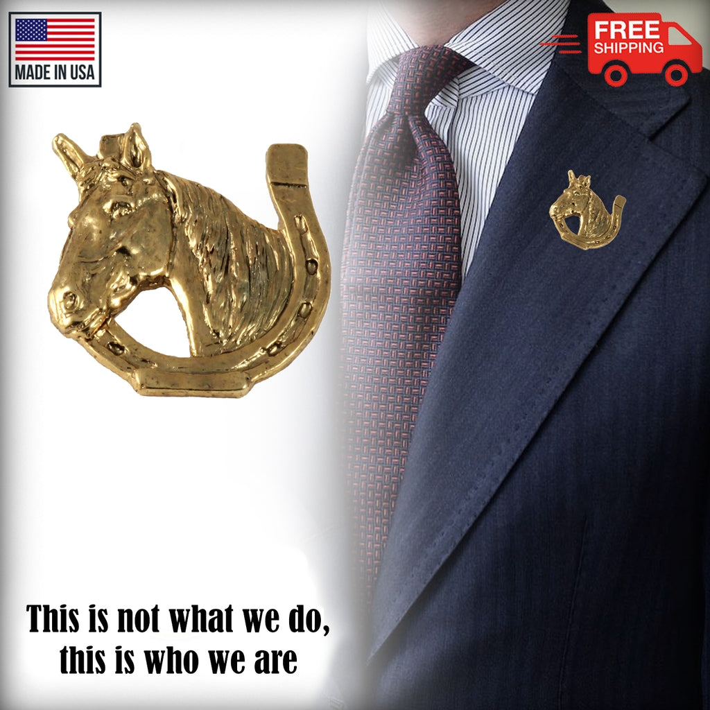 Horse In Shoe Pin M137
