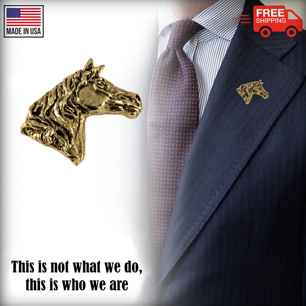 Arabian Stallion Head Pin M140