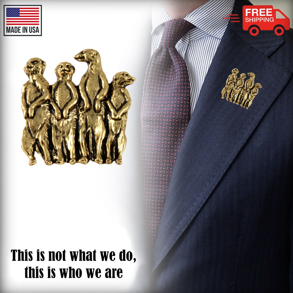 Meerkat Family Pin M170