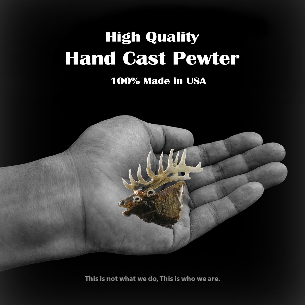 Elk Head Bugling Large Premium Pin M001PR