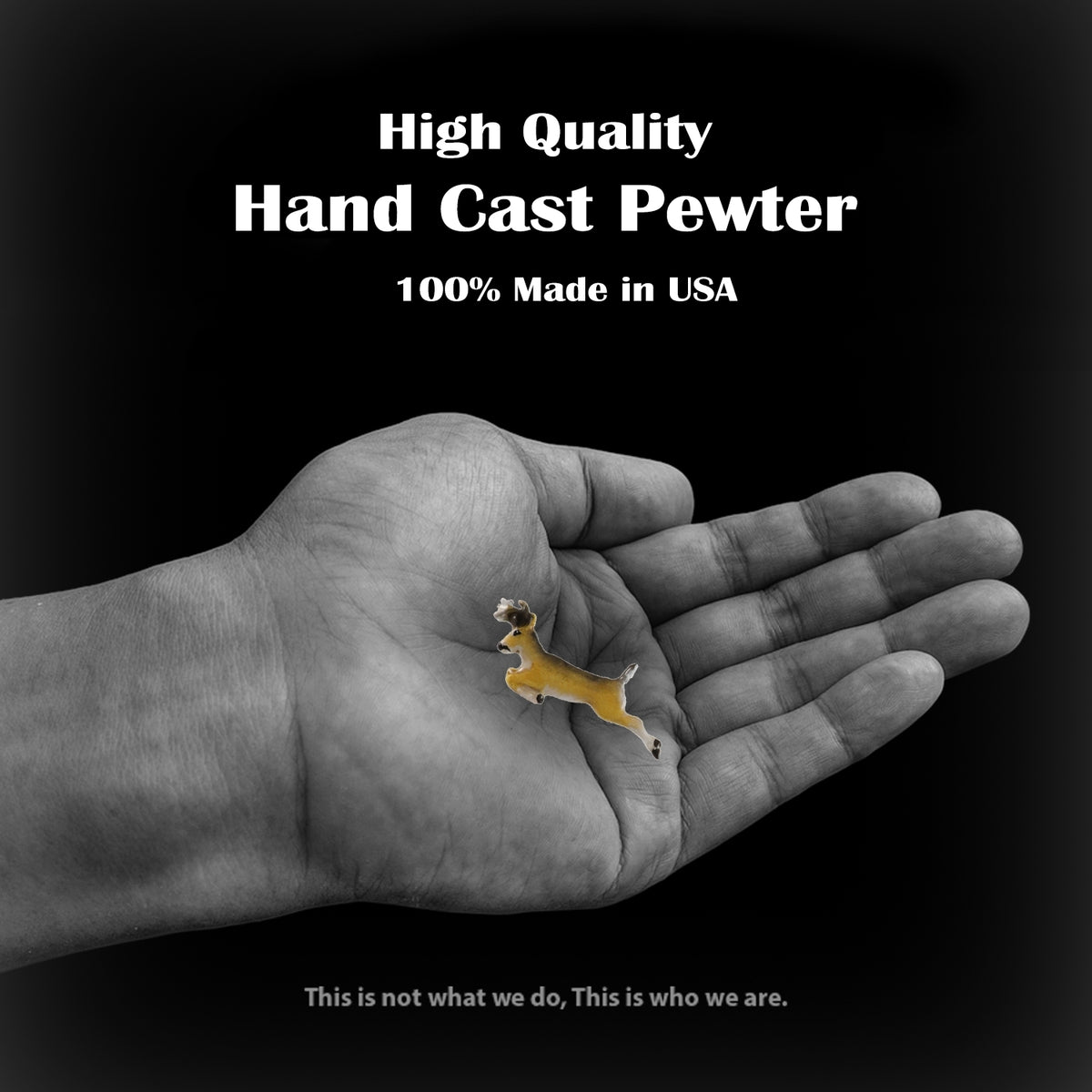 Whitetail Deer Leaping Small Pin M006
