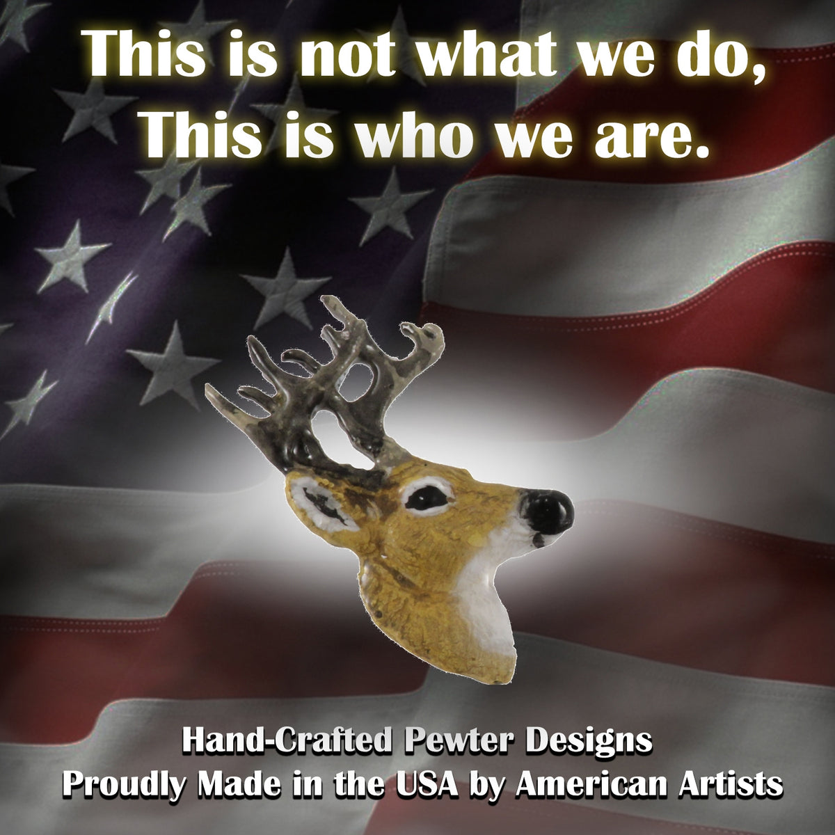 Whitetail Deer Head Pin M008