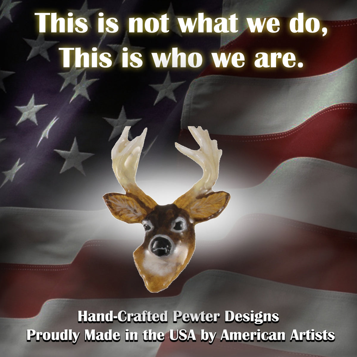 Mule Deer Front Pin M011