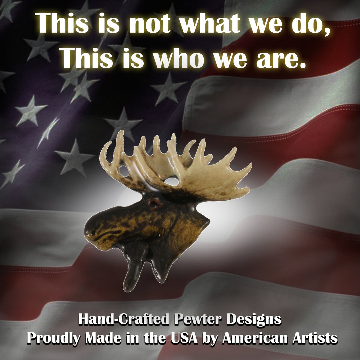 Moose Head Large Pin M016