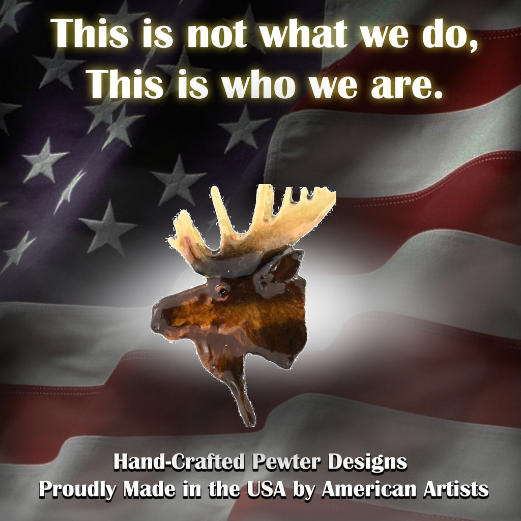 Moose Head Small Pin M017