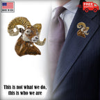 Bighorn Sheep Head Premium Pin M026PR