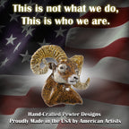 Bighorn Sheep Head Premium Pin M026PR