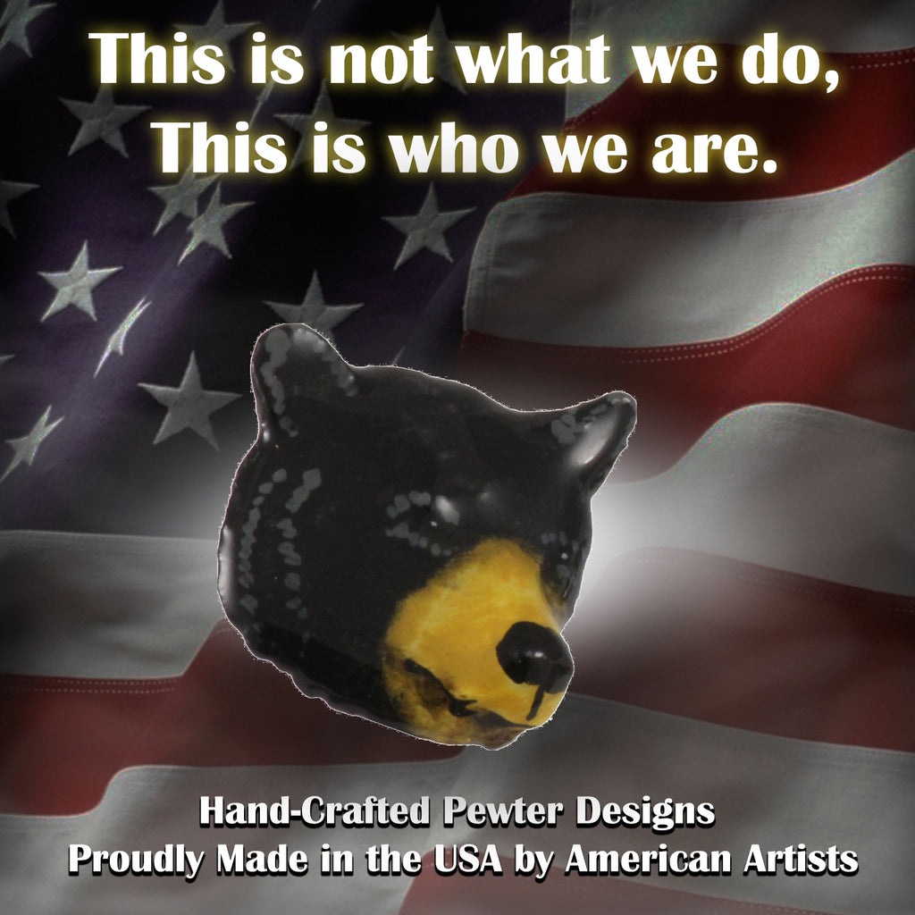 Black Bear Head Pin M032