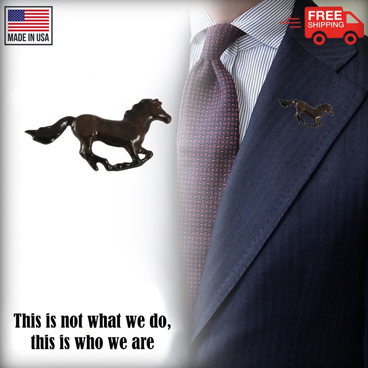 Horse Galloping Pin M132