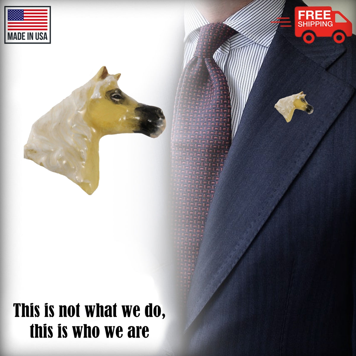 Arabian Stallion Head Pin M140