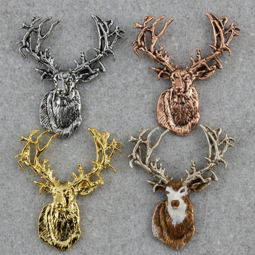 Group of Non Typical Deer Pins - All Finish Varieties