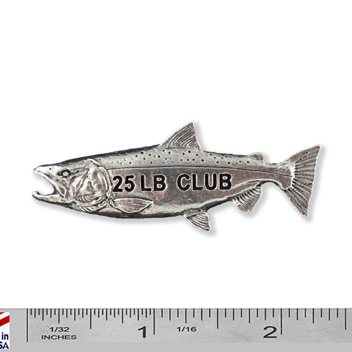 Pewter King Salmon 25Lb Pin P304