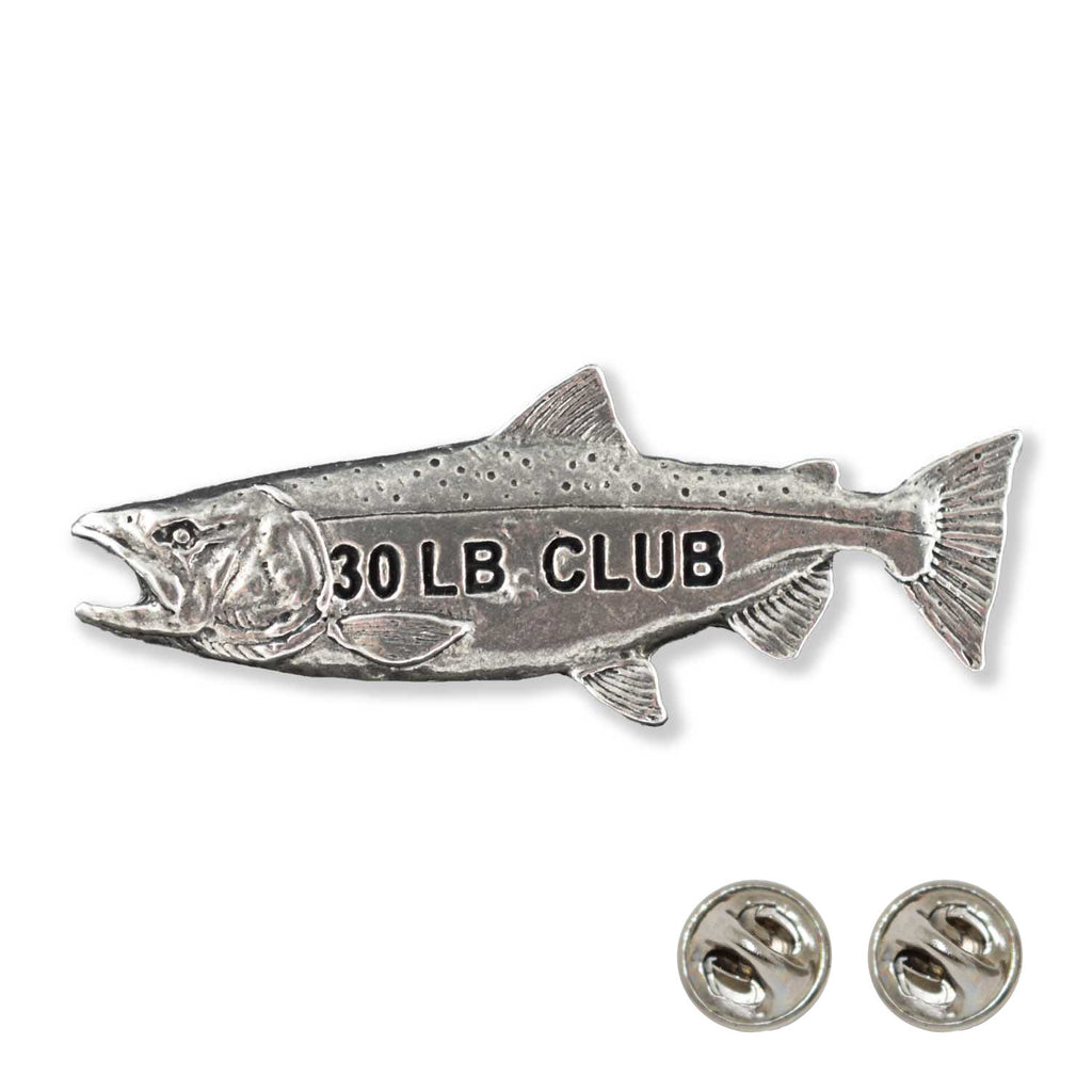 Pewter King Salmon 30Lb Pin P306