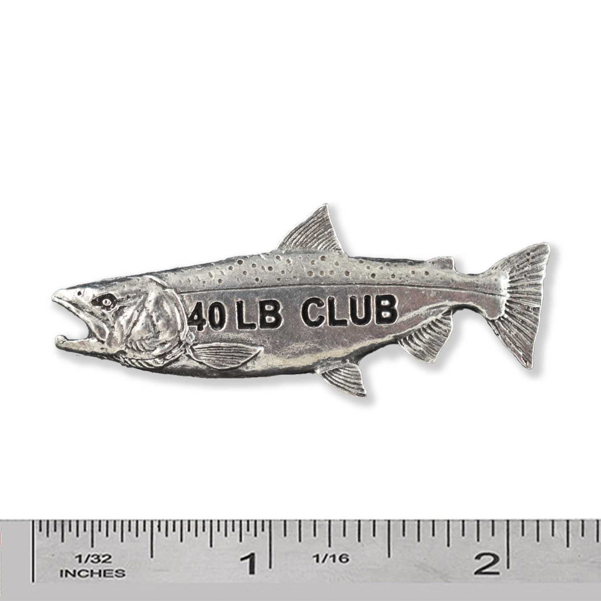 Pewter King Salmon 40Lb Pin P308