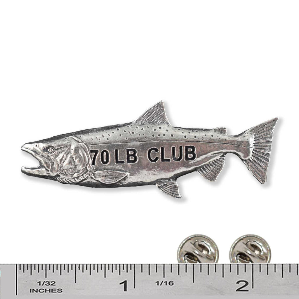 Pewter King Salmon 70Lb Pin P314