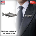 Pewter Coho Salmon 17Lb Pin P336