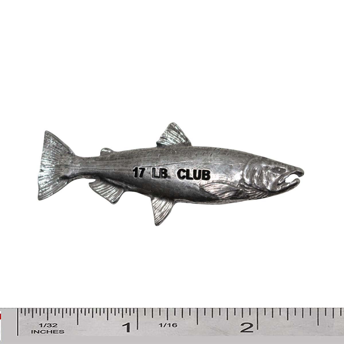 Pewter Coho Salmon 17Lb Pin P336