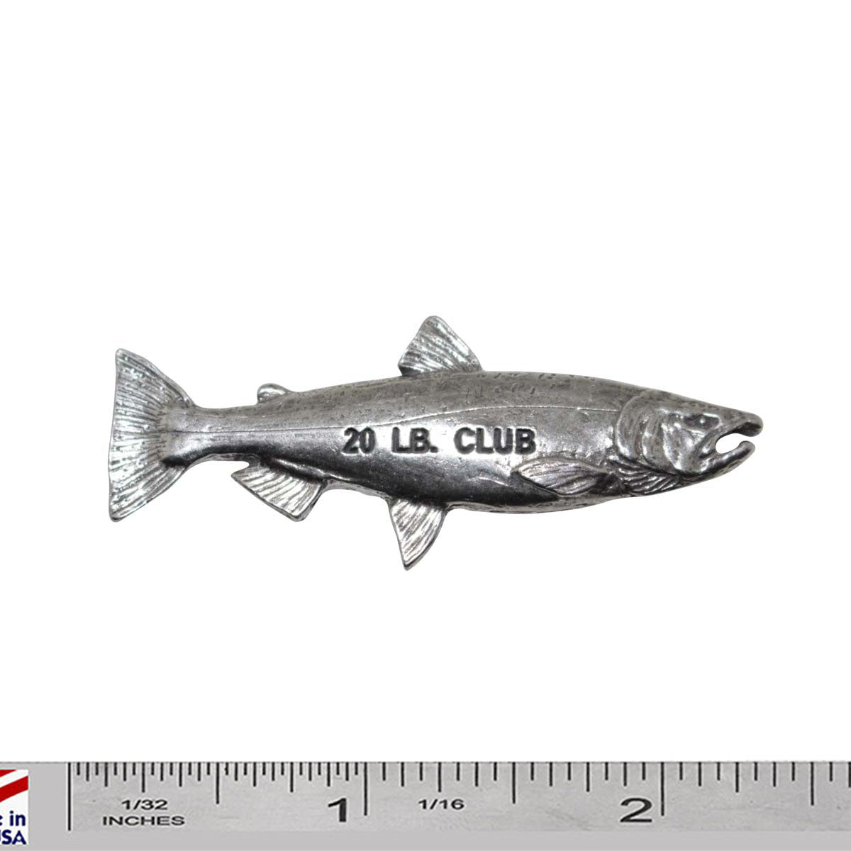 Pewter Coho Salmon 20Lb Pin P338