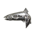 Pewter Coho Salmon 15Lb Leaping Pin P340