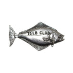 Pewter Halibut 75Lb Pin P354