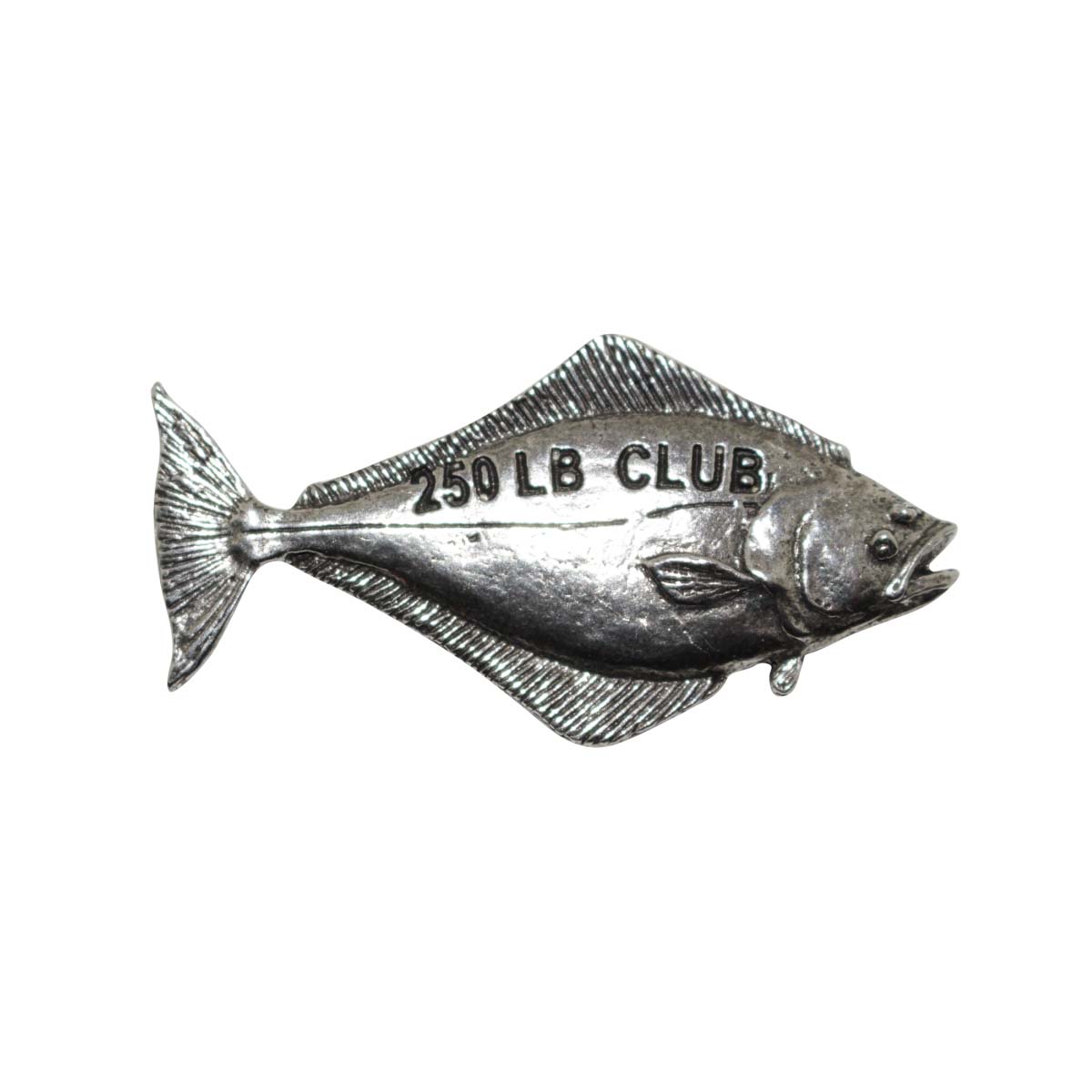 Pewter Halibut 250Lb Pin P362