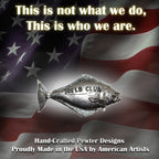 Pewter Halibut 300Lb Pin P364