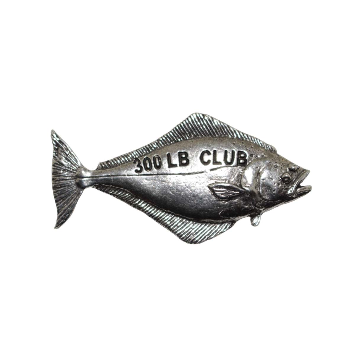 Pewter Halibut 300Lb Pin P364
