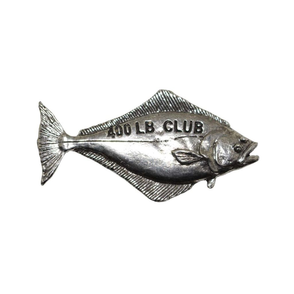 Pewter Halibut 400Lb Pin P368