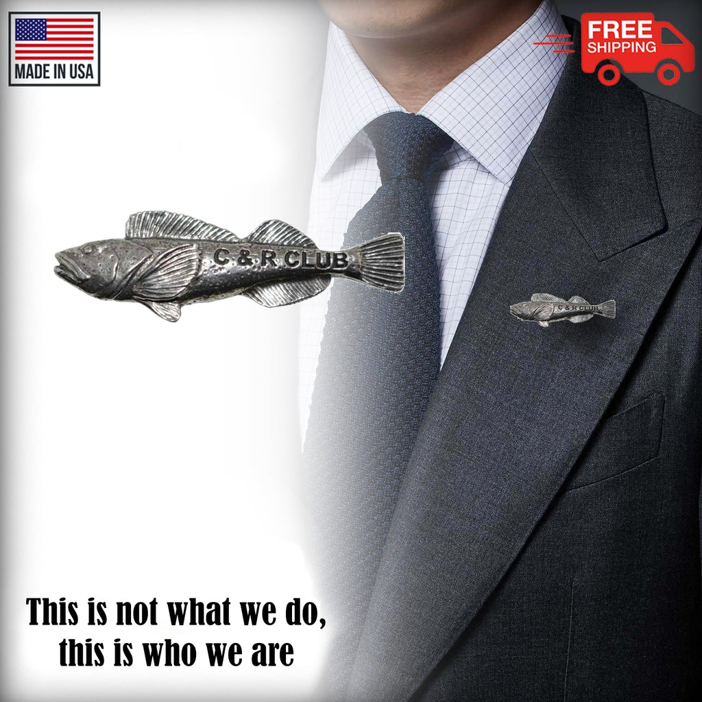 Pewter Lingcod C&R Club Pin P380