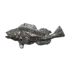 Pewter Lingcod Premium Catch & Release Pin P382PR