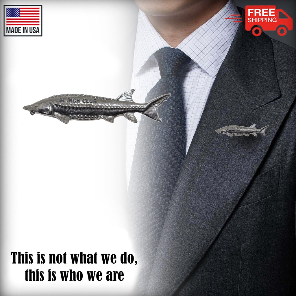 Pewter Sturgeon 84'' Club Pin P394