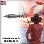 Pewter Sturgeon 9 Foot Club Pin P398