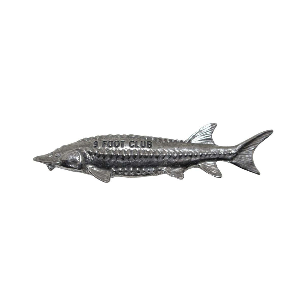 Pewter Sturgeon 9 Foot Club Pin P398