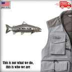 Pewter Rainbow Trout 18'' Club Pin P420