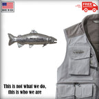 Pewter Rainbow Trout 21'' Club Pin P422