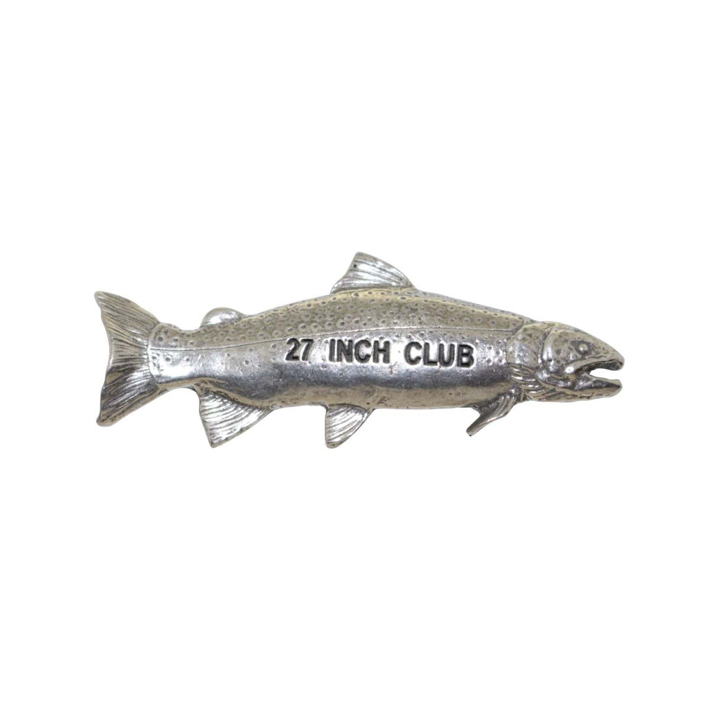 Pewter Rainbow Trout 27'' Club Pin P428