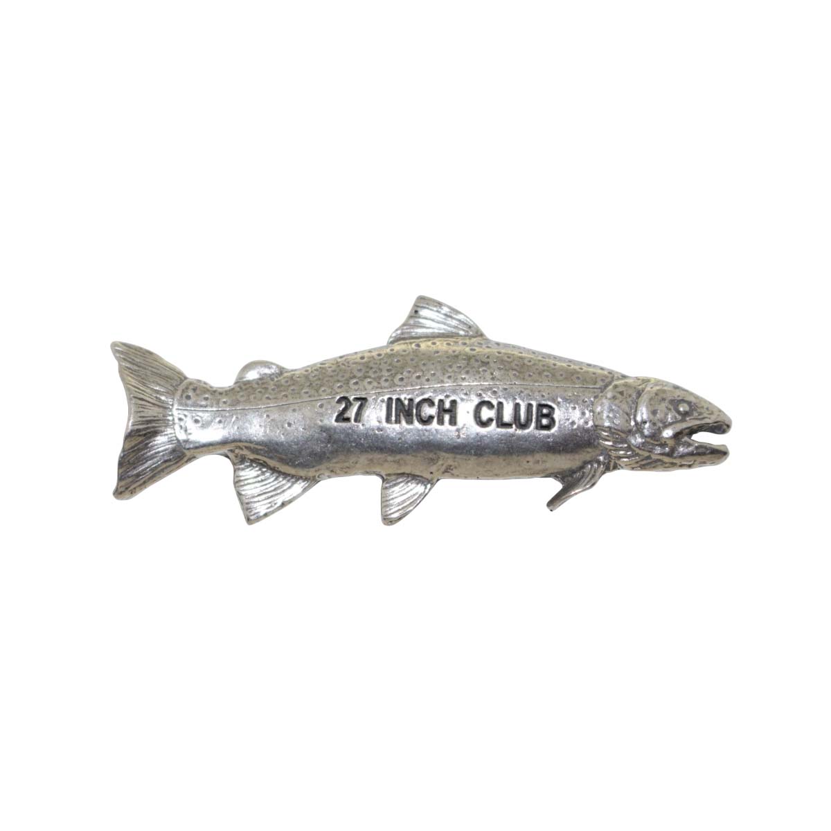 Pewter Rainbow Trout 27'' Club Pin P428