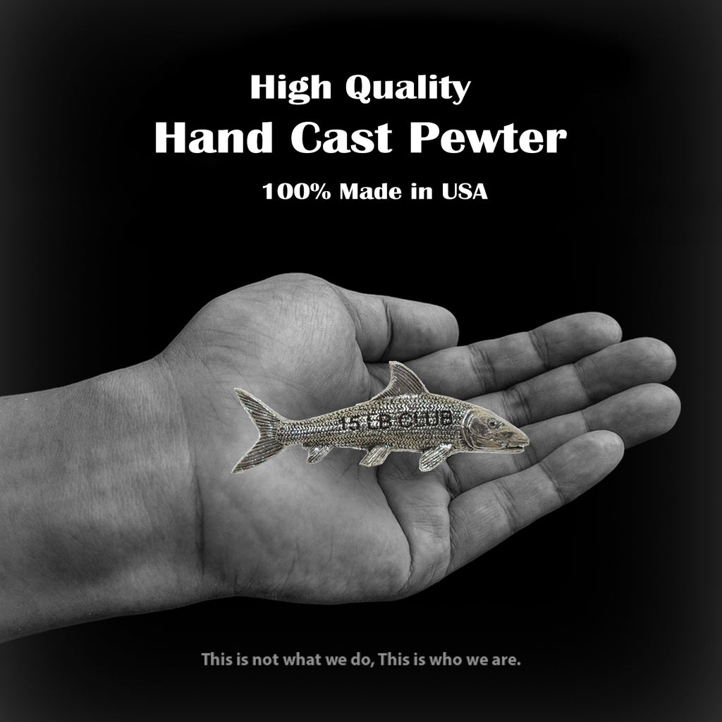 Pewter Bonefish 15Lb Club Permium Pin P452PR