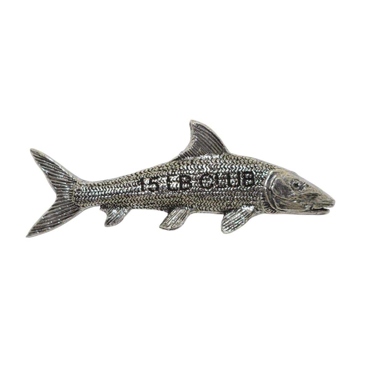 Pewter Bonefish 15Lb Club Permium Pin P452PR