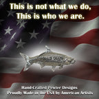 Pewter Tarpon 100Lb Club Permium Pin P458PR