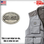 Pewter 20Lb Club Oval Pin P824