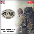 Pewter 20Lb Club Oval Pin P824