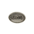 Pewter 25Lb Club Oval Pin P826