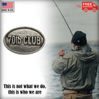 Pewter 70Lb Club Oval Pin P836