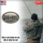Pewter 100Lb Club Oval Pin P840